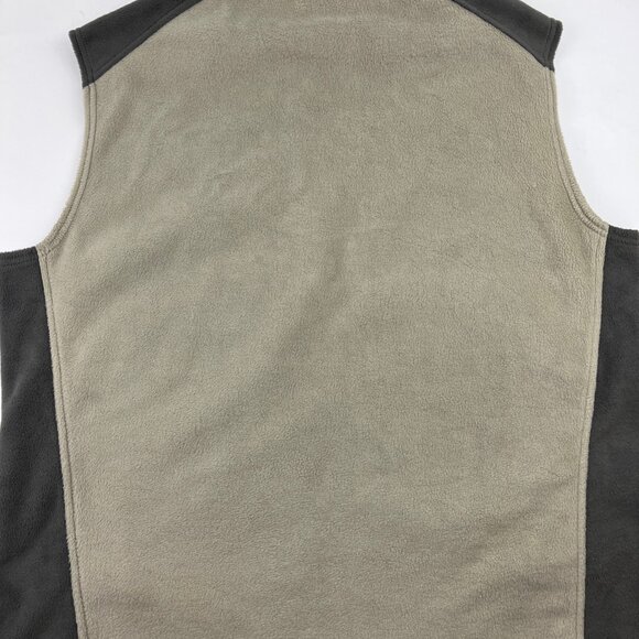 Men's Columbia Vest Fleece Sleeveless Size XL 2-Tone Grays Full Zip/Zip Pockets - Picture 4 of 10